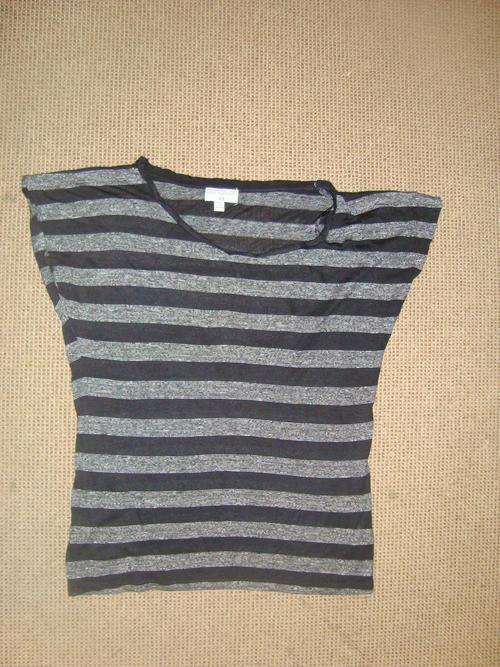 Gorgeous Striped Black and Silver Top from Cotton On - Only Worn twice - Will fit size 34
