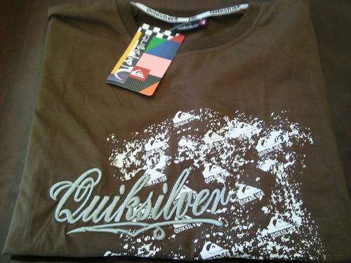 BRAND NEW Mens Quicksilver Brown T-shirt (XL)