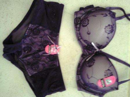 100% BRAND NEW STUNNING Lilac & Purple Lace Padded Bra (34C/36C/38C/40C) (Matching Pantie not INCL)
