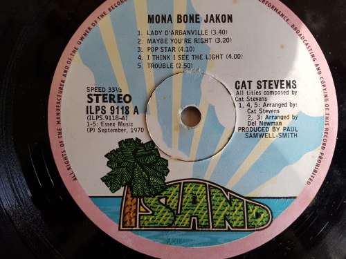 Cat Stevens  Mona Bone Jakon