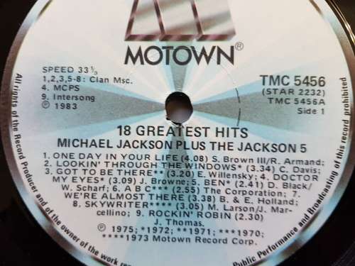 Michael Jackson Plus The Jackson 5 - 18 Greatest Hits