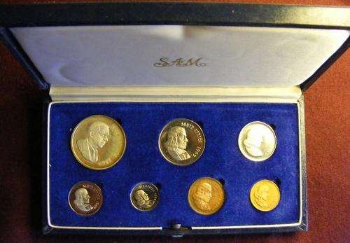 Dr Donges SILVER R1 - 1969 Short Proofset in Blue SA Mint Box. A prized possesion!