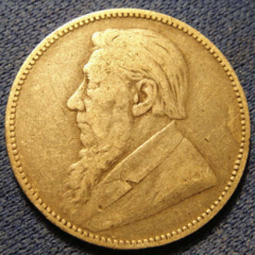 PAUL KRUGER ONE SHILLING - 1896 - VF details! SILVER! BARGAIN!!! Difficult!