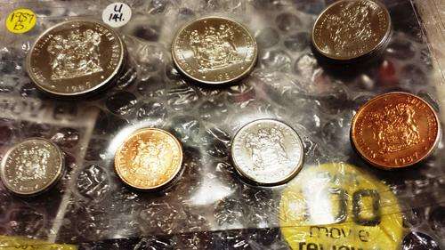 BARGAIN SPECIAL! SEALED UNCIRCULATED RSA COIN SET - 1987 - FROM SA MINT. FILL YOUR COLLECTION!