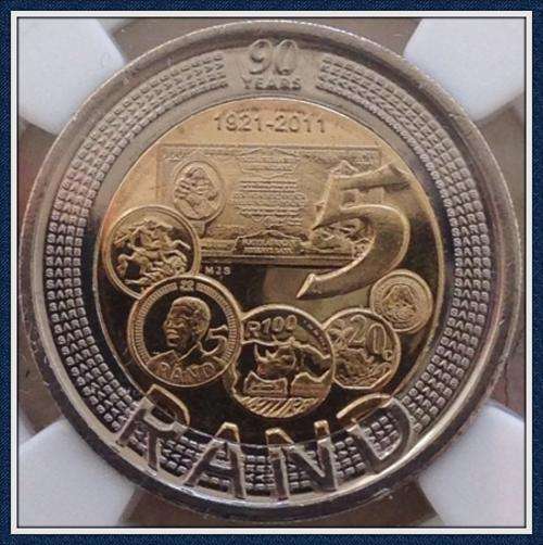 ALREADY GRADED BY NGC. SARB 2011 NGC GRADED MS66, VERY HIGH GRADED! MINT STATE. NOT MANY GRADED !