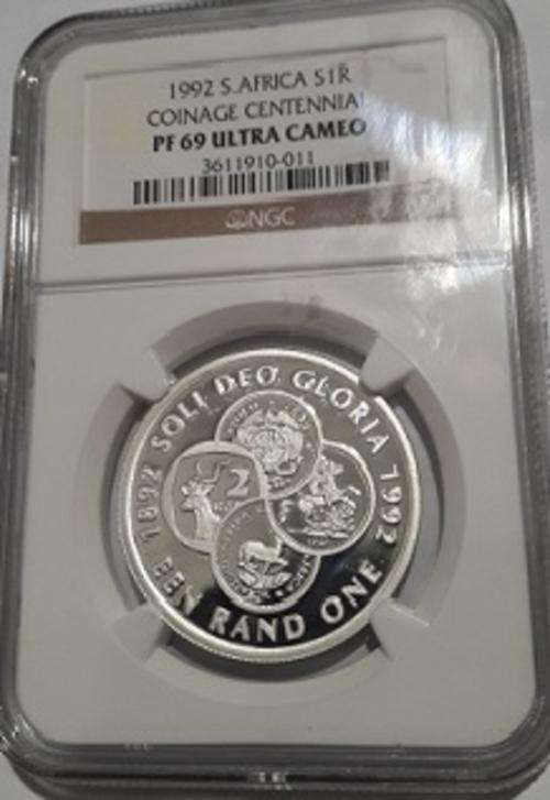 PF69 ULTRA CAMEO- NGC -1992 COINAGE CENTENNIAL-SILVER R1 - EXTREMELY RARE!
