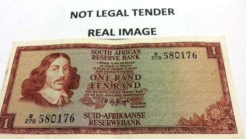 CRISP NEARLY NEW B-SERIES TW de JONGH R1 NOTE - SUPER CONDITION! B278 - 580176!