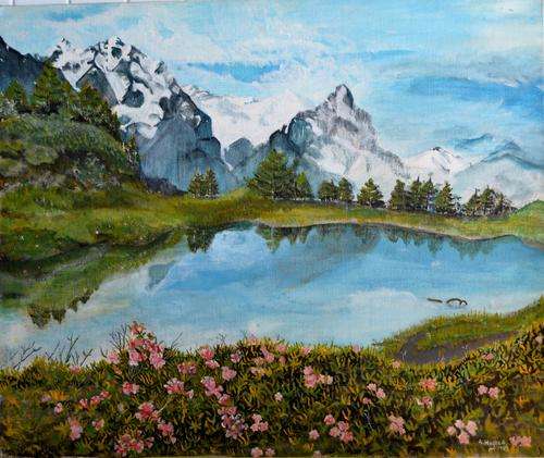 OIL PAINTING BY A. HUGHES