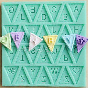 Silicone Alphabet Bunting Mould
