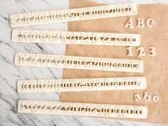 Alphabet Edge Strip Cutter