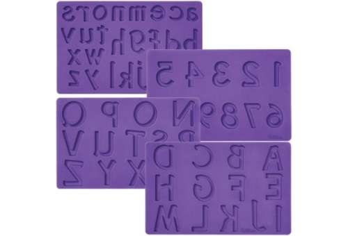 SILICONE MOULD ALPHABETA AND NUMBERS
