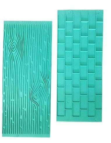 FONDANT EMBOSSER BRICK/BARK