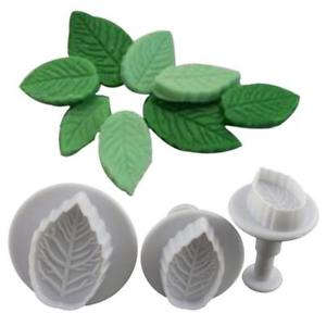 3PC VEINED ROSE LEAF PLUNGER