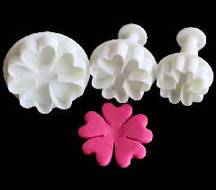 3PC HEART SHAPE DAISY PLUNGER