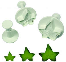 3PC VEINED IVY LEAF PLUNGER