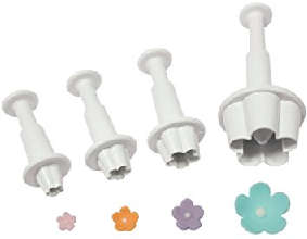 4PC FONDANT BLOSSOM EJECTOR