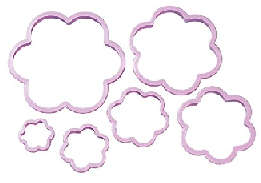 6PC DAISY COOKIE CUTTERS