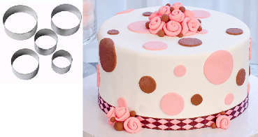 5PC ROUND COOKIE CUTTERS