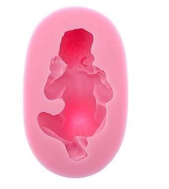 SILICONE FONDANT BABY MOULD 3D