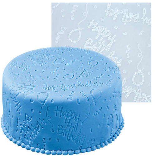 HAPPY BIRTHDAY  FONDANT IMPRINT MAT