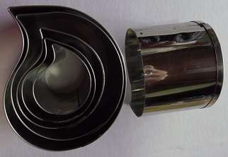 Teardrop cutters 5pc  deep