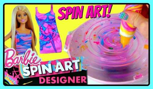 Barbie Spin Art And Doll