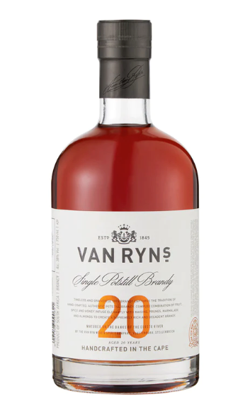 VAN RYNS 20 YEAR SINGLE POTSTILL BRANDY
