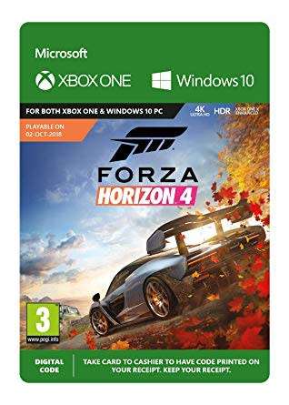 Forza Horizon 4 - Xbox One/Windows 10 (Download Code)