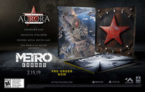 METRO Exodus Limited Aurora Edition - PS4 (new and sealed)