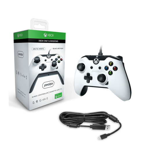 PDP Wired Controller For Xbox One/Windows 10 (White) (brand new factory sealed)