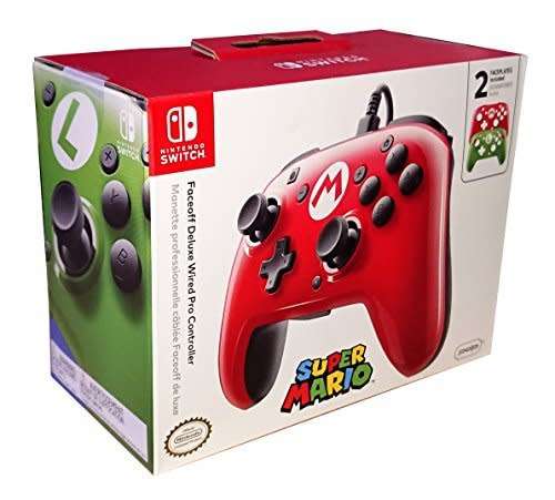 PDP Face Off: Deluxe Pro Controller - Mario Edition - Nintendo Switch (new and sealed)