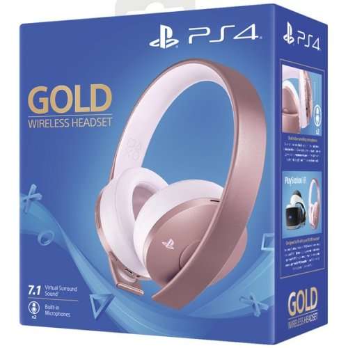 PS4 Rose Gold Wireless Stereo Headset