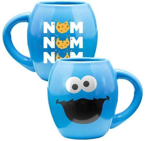 Sesame Street - Cookie Monster Blue 18oz Stoneware Mug - (brand new factory sealed)