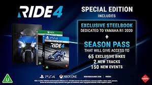 RIDE4 Special Edition (includes steelbook and season Pass)  - PS4 (new and sealed)