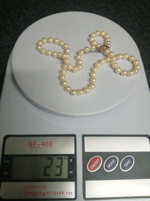 STUNNING Vintage 14K Yellow Gold and Pearl necklace and bracelet