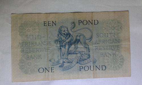 1958 MH De Kock One Pound note B Series