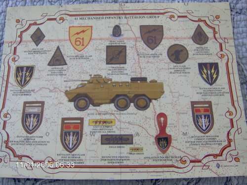 61 Mechanised Infantry Chart