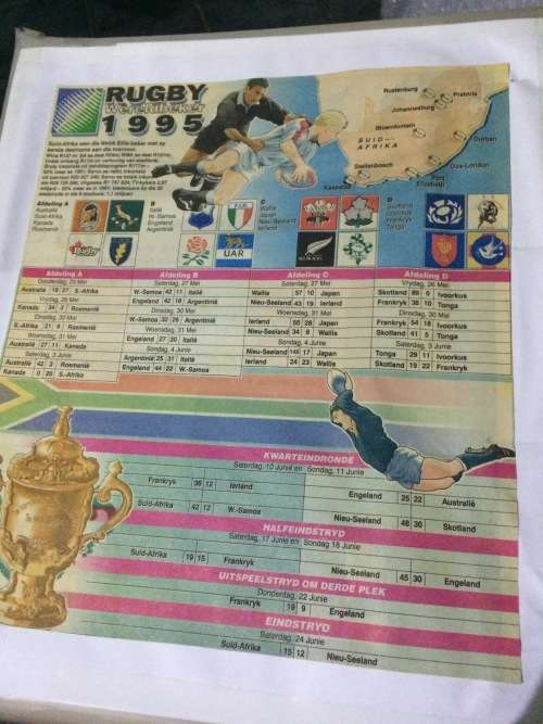 6 X Rugby Scrap Books ( One about the 95 World Cup ) Only Postnet as Shipping