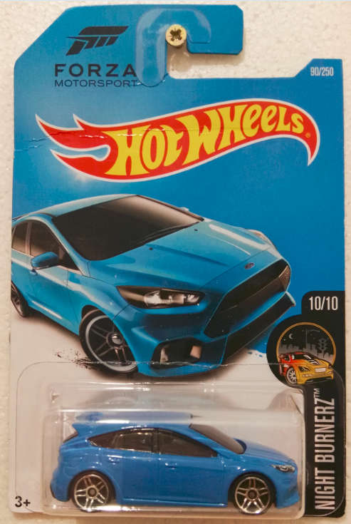 Hot Wheels Imported Long Card '16 Ford Focus RS