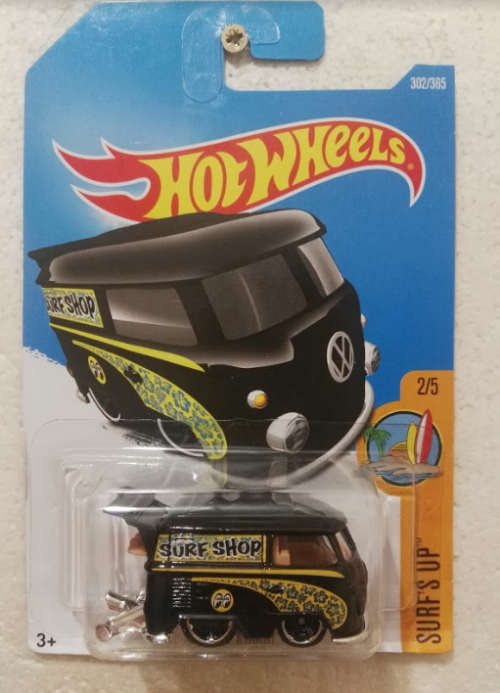 Hot Wheels Kool Kombi Black (Import long Card)