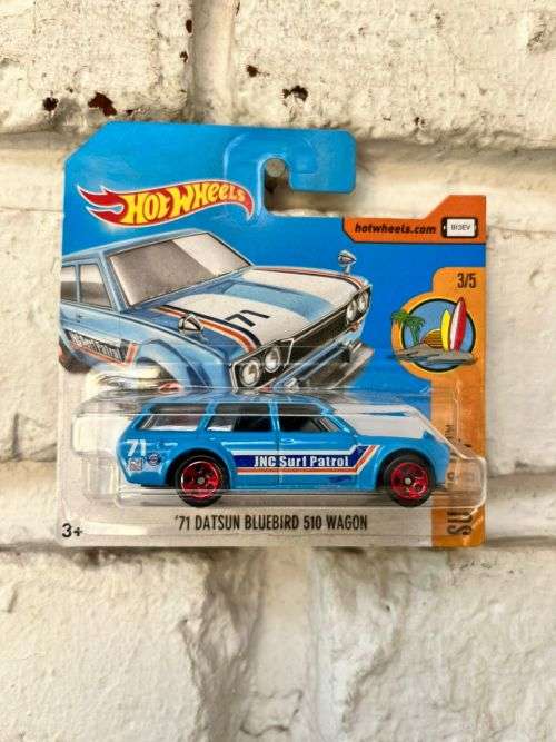 Hot Wheels 1/64 `71 Datsun Bluebird 510 Wagon Blue