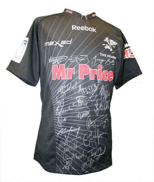 Sharks 2011 SuperRugby Jesery Signed by team