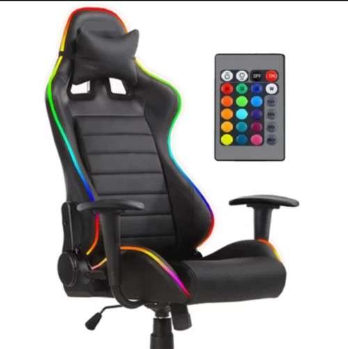 Gaming chair multi coloured LED