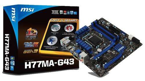 MSI - H77 G43 Mainboard - Working