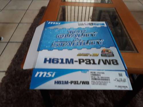MSI MSI H61M - P31 /W 8 MOTHEBOARD Socket 1155 Motherboard as new still in packaging