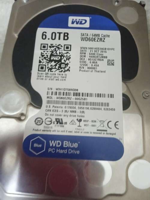 6TB Western Digital Blue Hard Drive