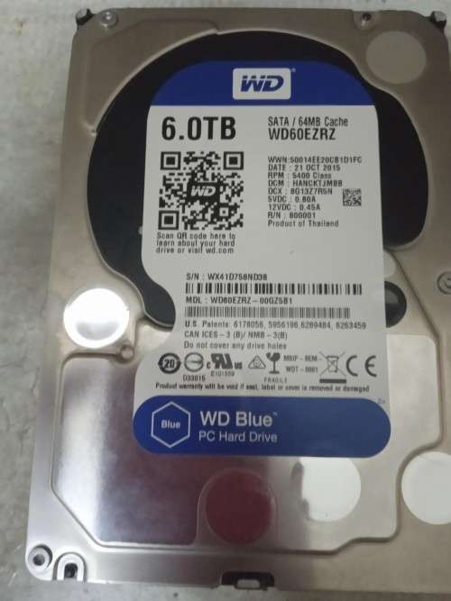 6TB Western Digital Blue Hard Drive