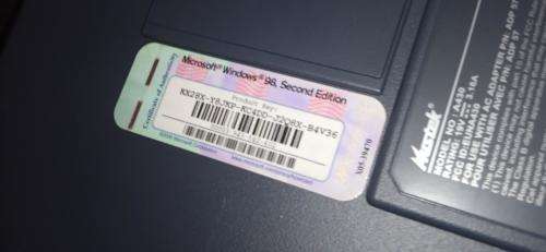 Mecer Vintage laptop over 23 Years old