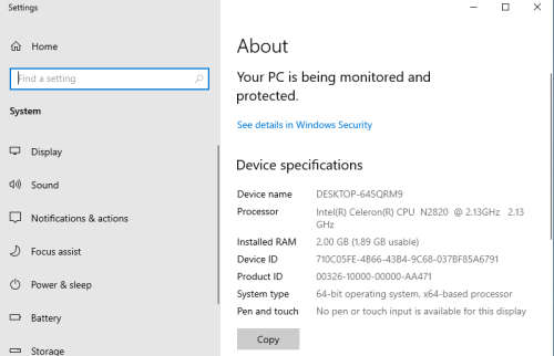 Toshiba Laptop for Sale - Screen Damaged no charger- Sold as is