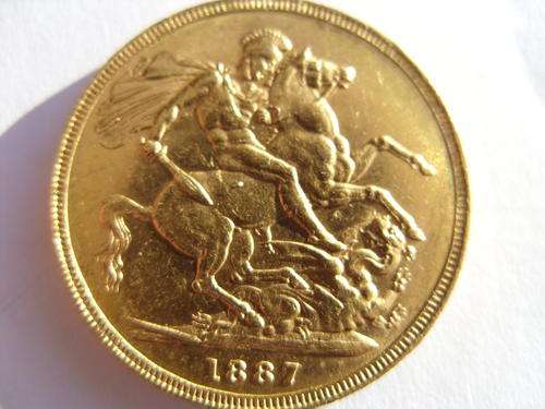 1887 British Sovereign 22ct Gold